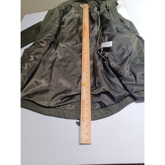 Michael Kors Hooded Anorak, Green Water Resistant Women's Jacket size M - Picture 13 of 14